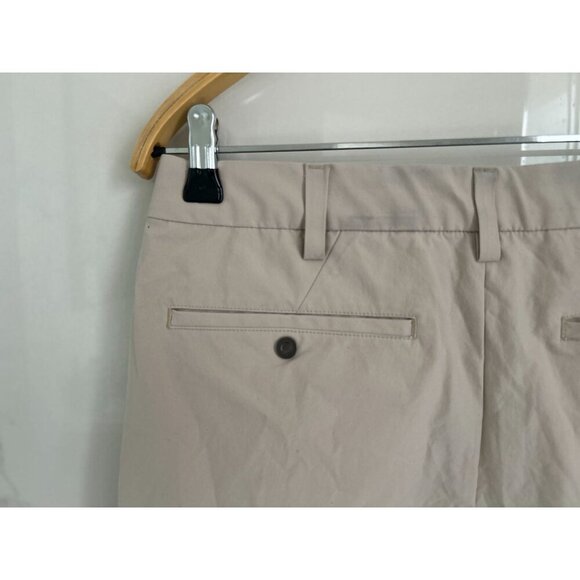 Ministry Of Supply Pace Poplin Lightweight Weather Wear Pants 30 Beige Wrinkle R - Picture 5 of 9